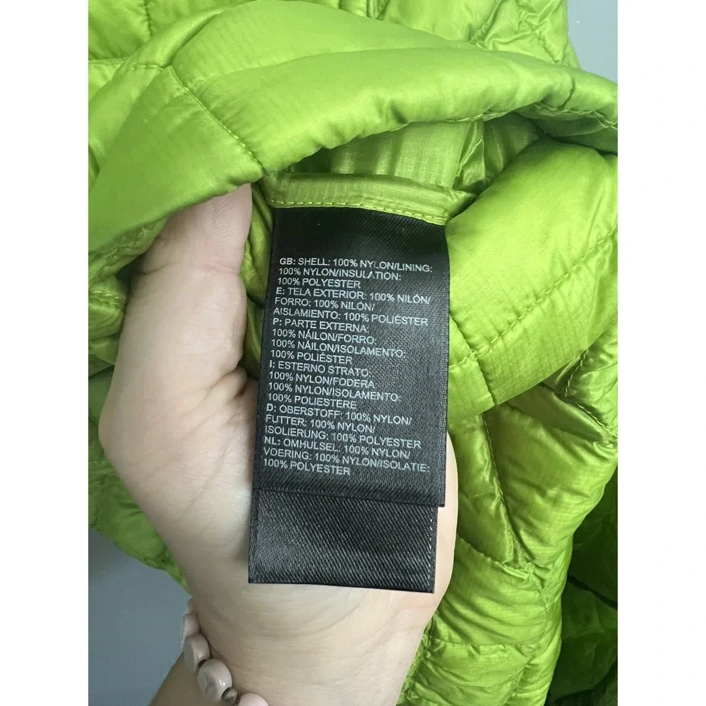 The North Face Mens MED Thermoball Puffer Jacket Lime Green